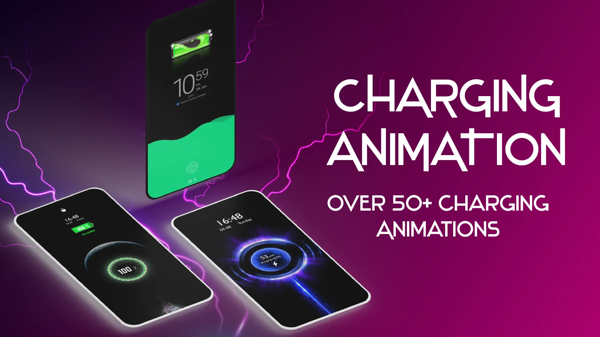 Battery Charging Animation 4D | Indus Appstore | Screenshot