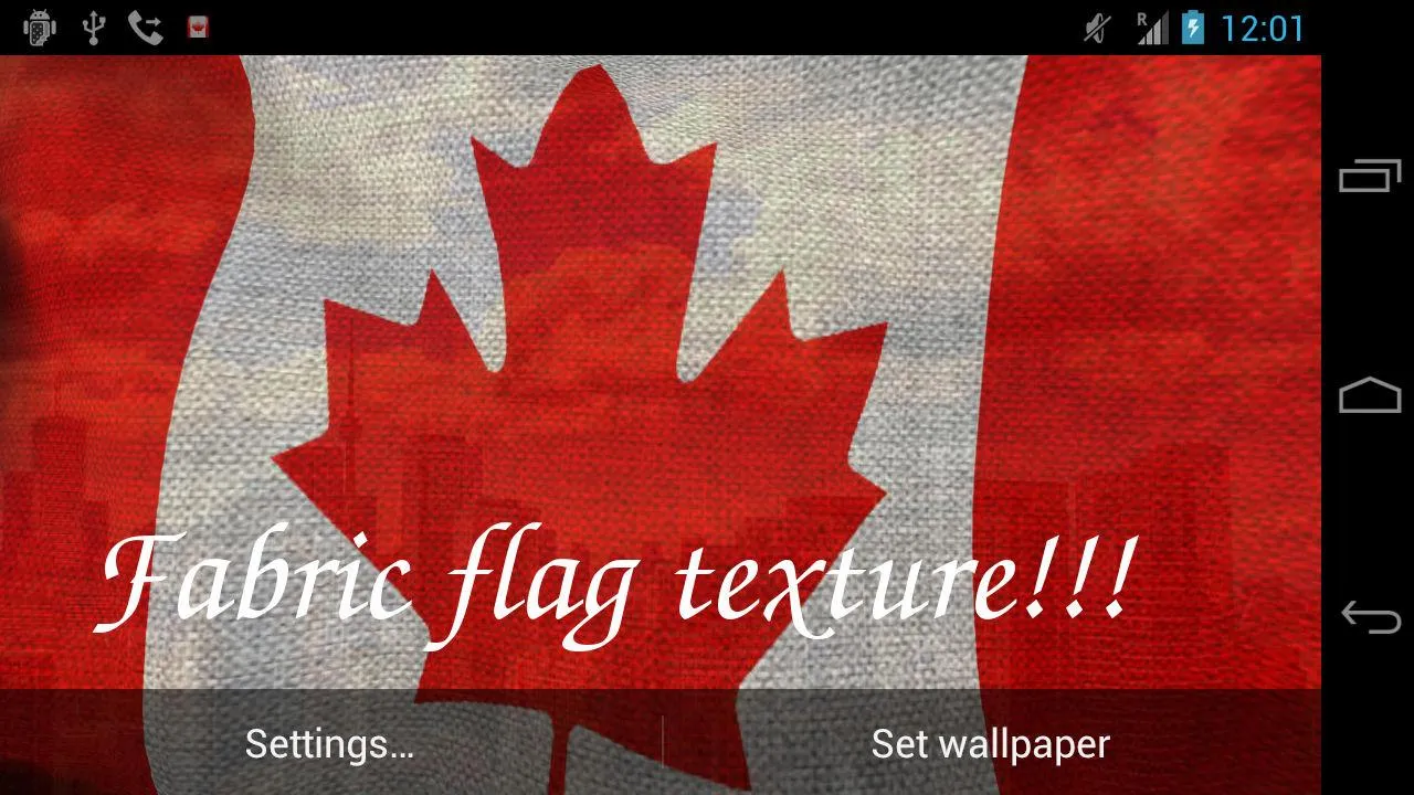 Canada Flag Live Wallpaper | Indus Appstore | Screenshot