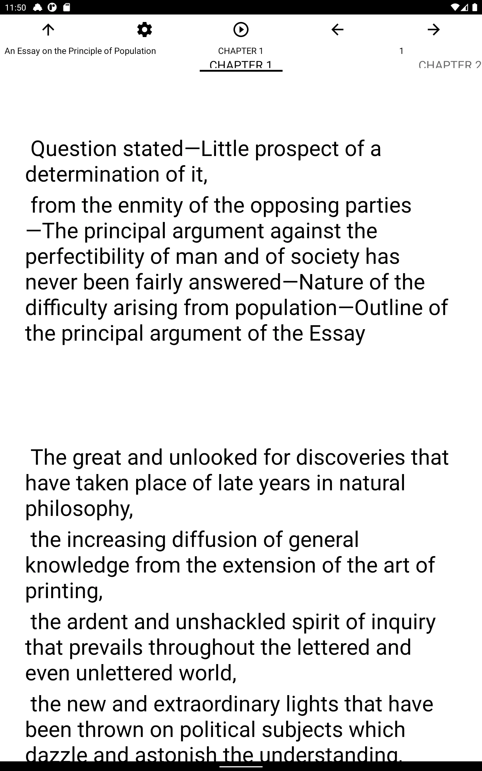 Book, An Essay on the Principl | Indus Appstore | Screenshot