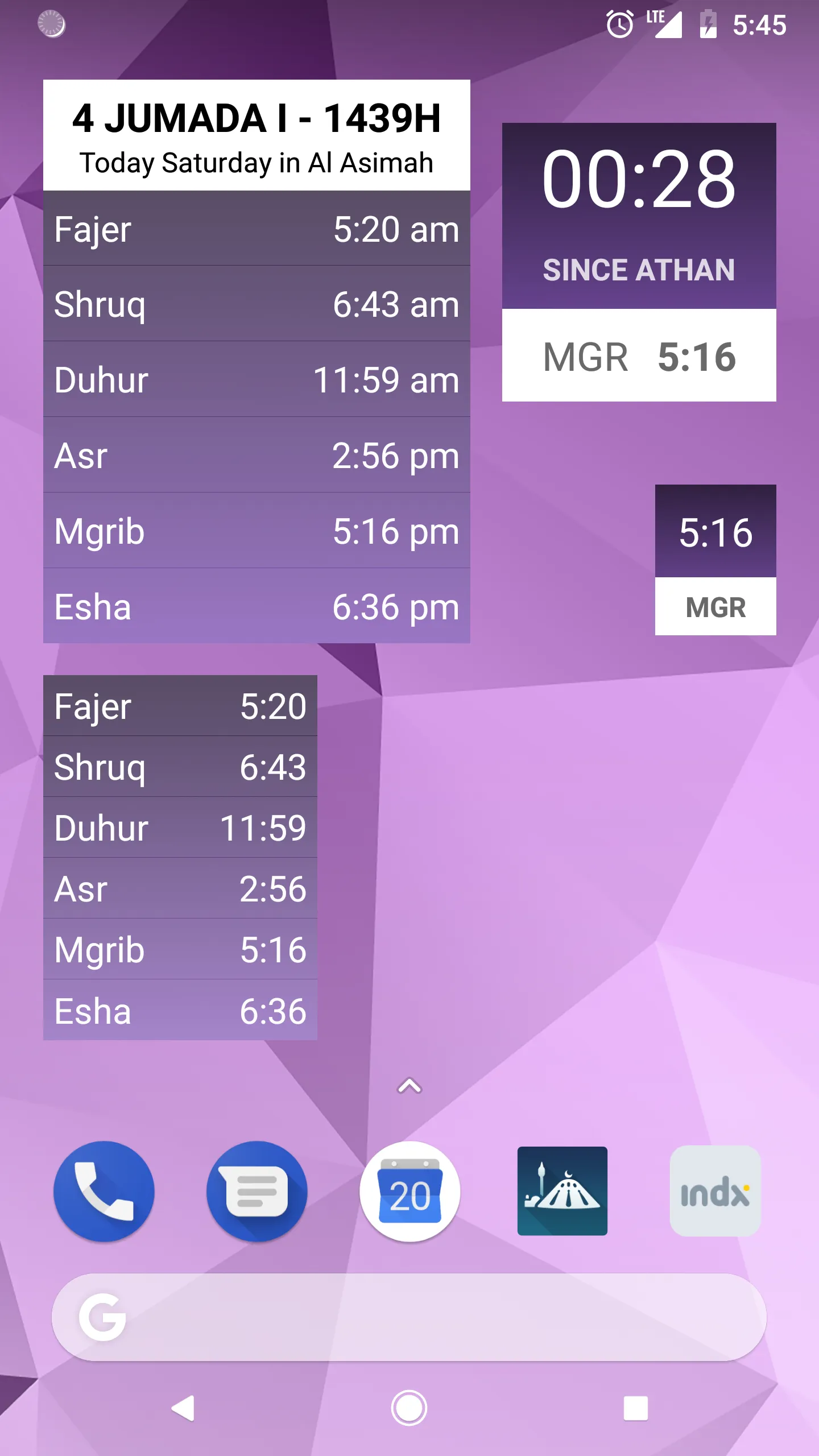 Kuwait Prayer Times | Indus Appstore | Screenshot