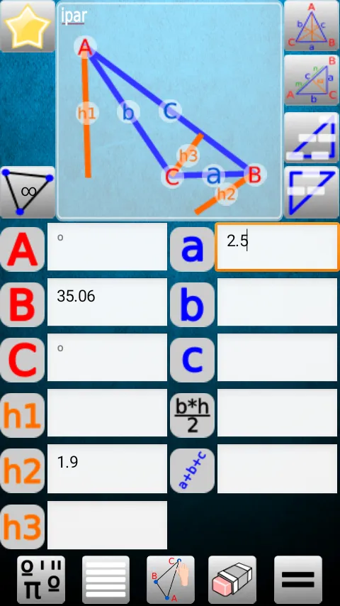Triangle and Right Angle Calc | Indus Appstore | Screenshot