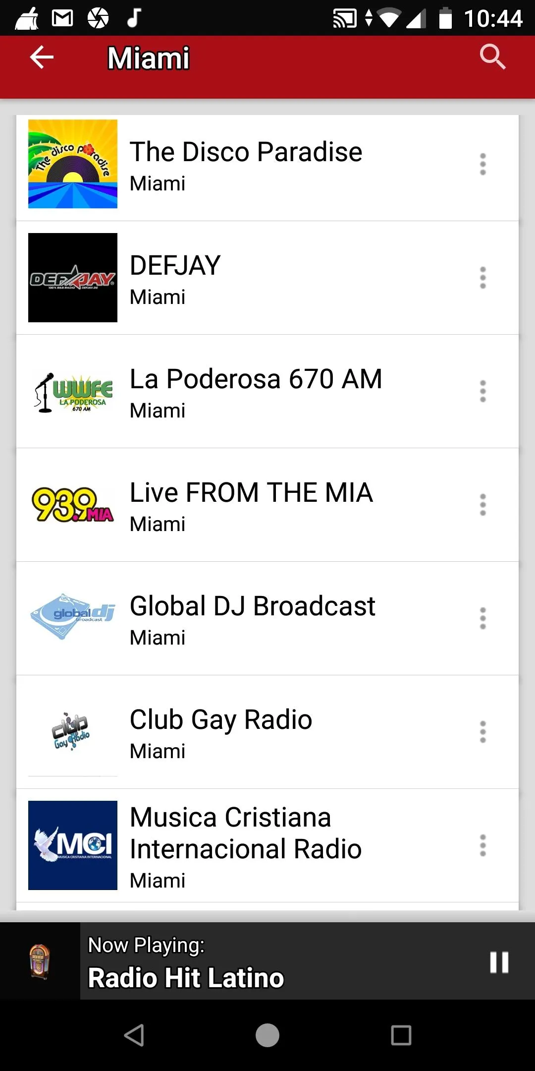 Miami Radio Stations - USA | Indus Appstore | Screenshot