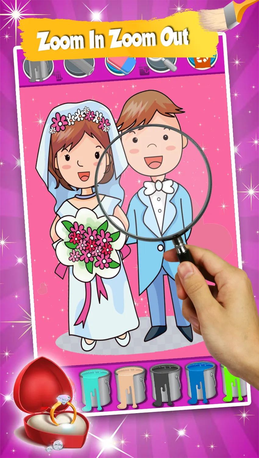 Wedding Coloring Pages Glitter | Indus Appstore | Screenshot