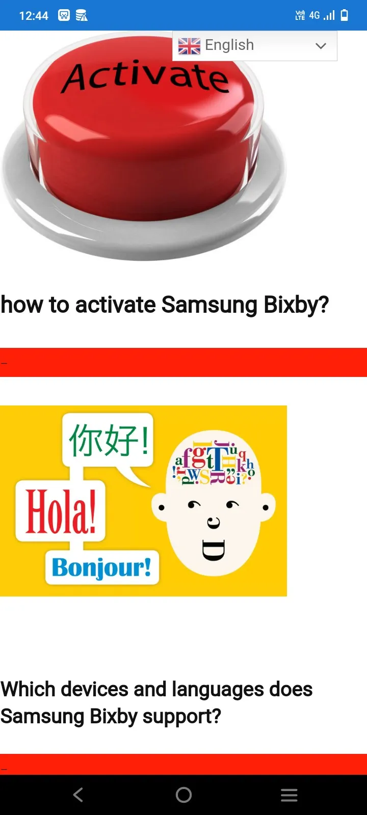Bixby voice commands - guides | Indus Appstore | Screenshot