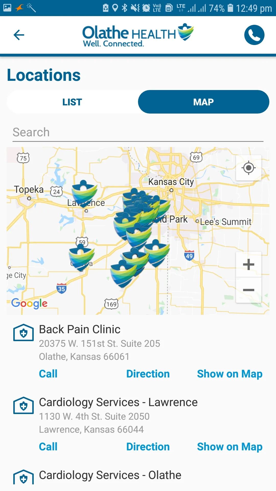 Olathe Health | Indus Appstore | Screenshot