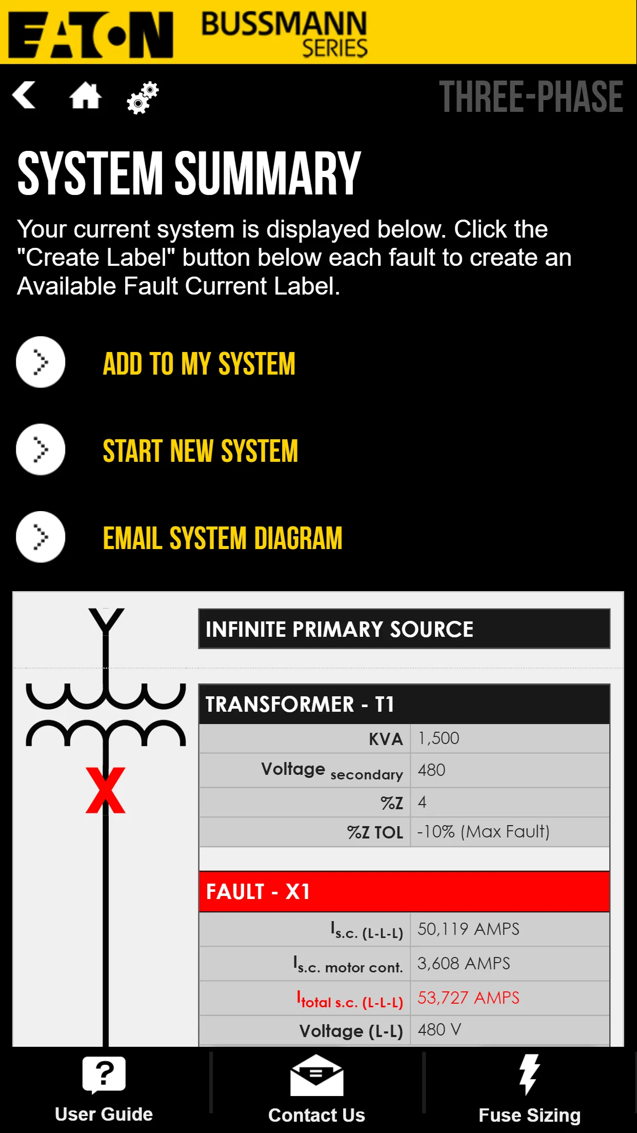 Fault Current Calculator | Indus Appstore | Screenshot