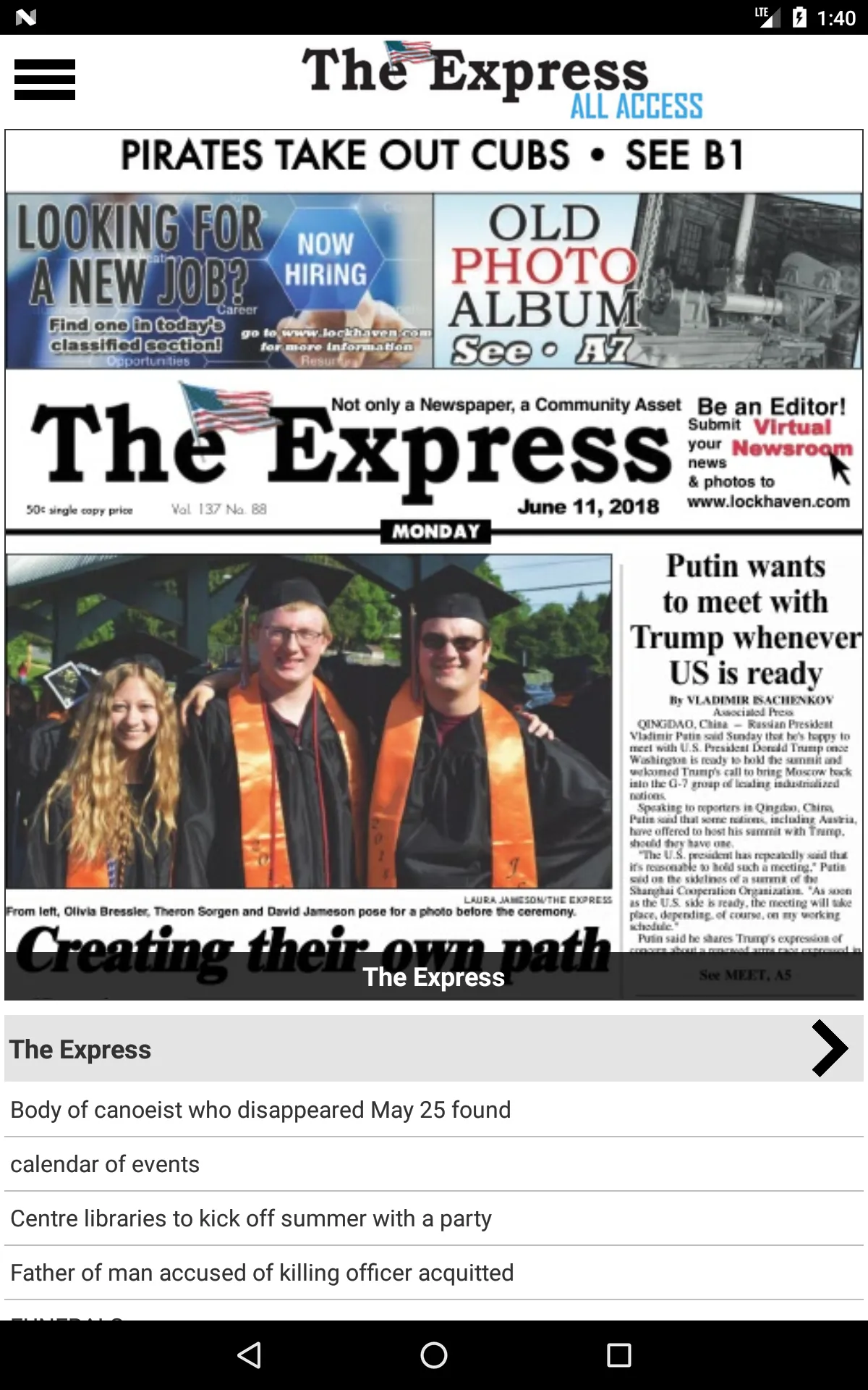 The Express All Access | Indus Appstore | Screenshot