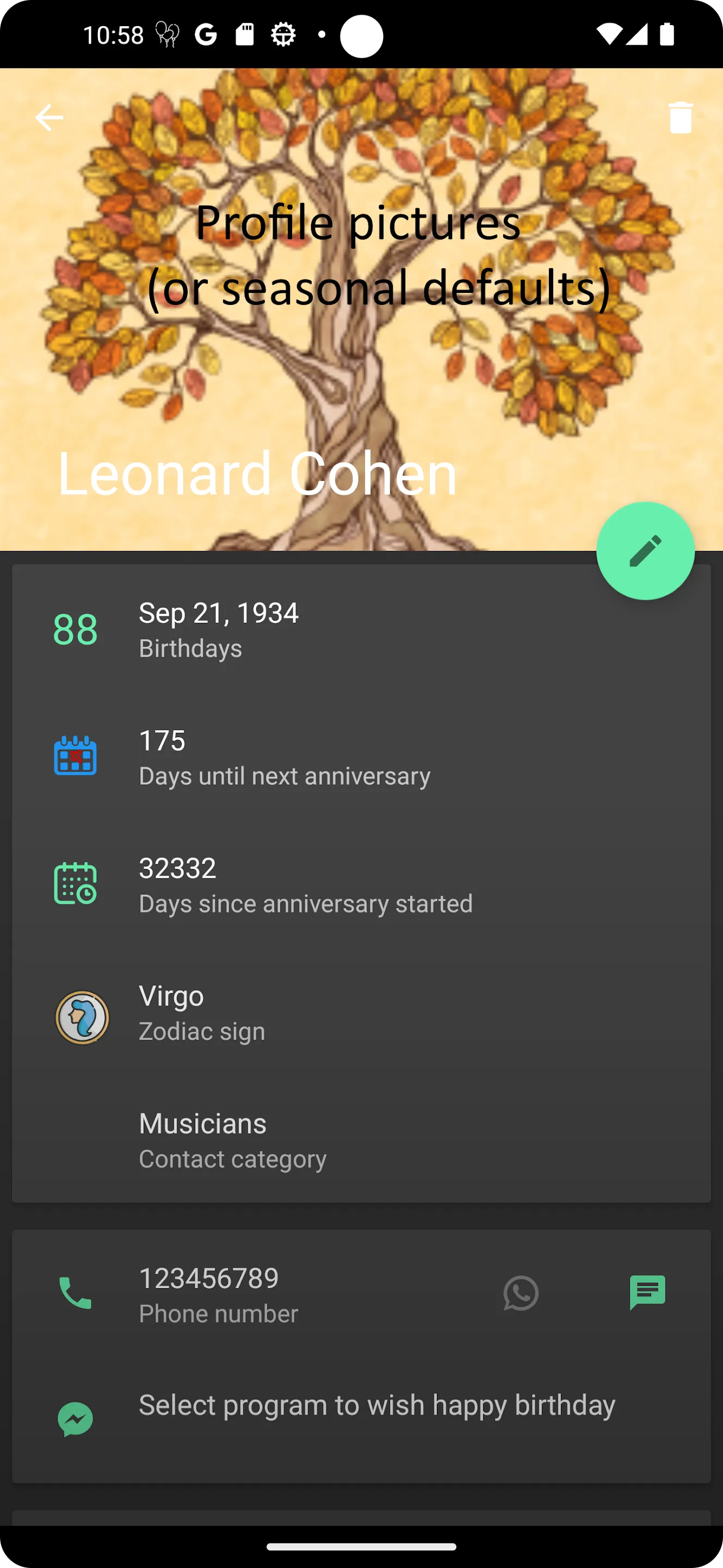 WhenWasIt (birthday reminder) | Indus Appstore | Screenshot