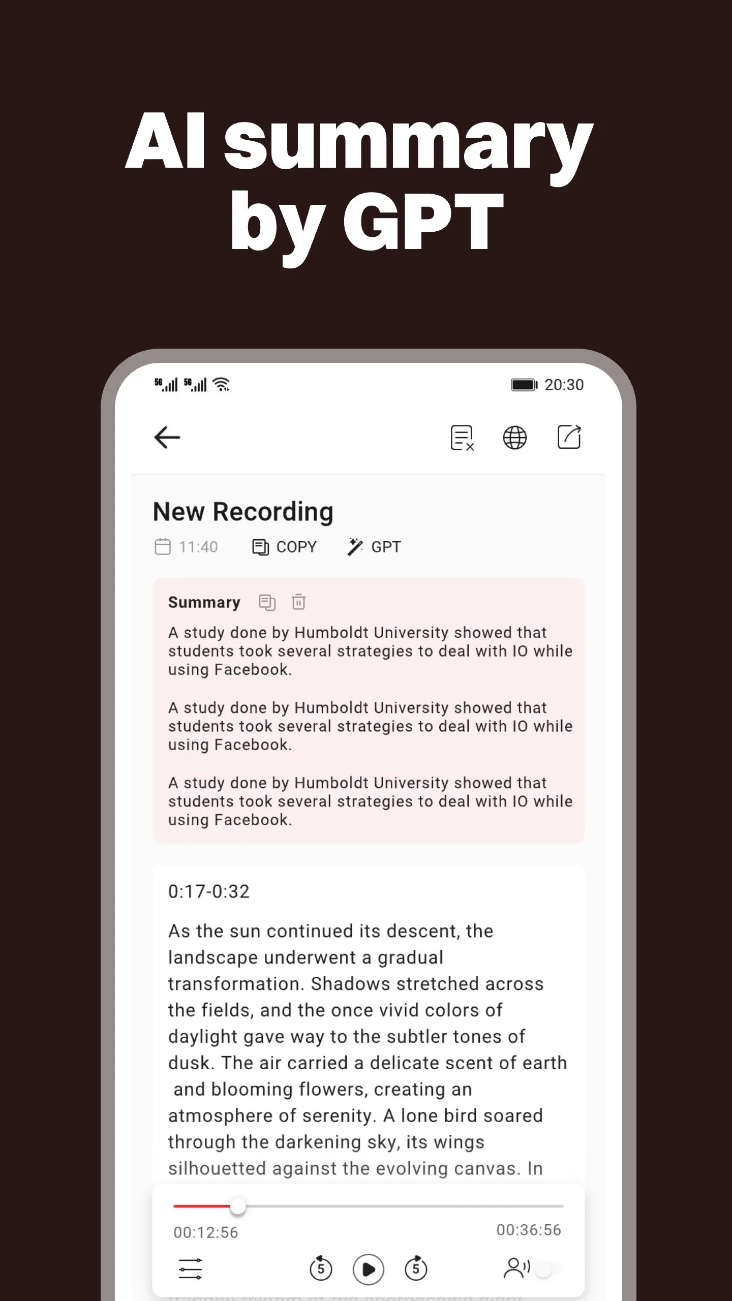 Transcribe Voice Meeting Notes | Indus Appstore | Screenshot