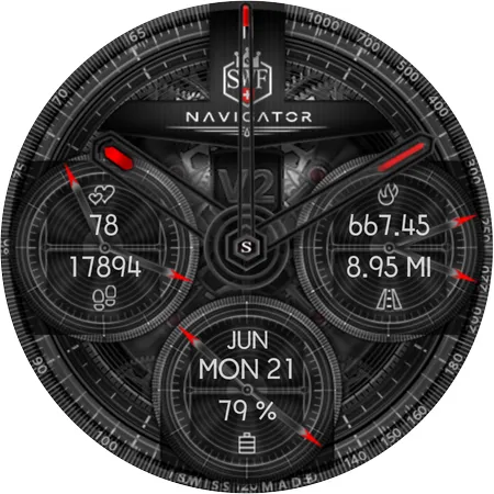 SWF Navigator Demo Watch Face | Indus Appstore | Screenshot