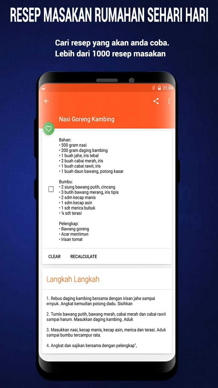 Resep Masakan Rumahan Sehari H | Indus Appstore | Screenshot