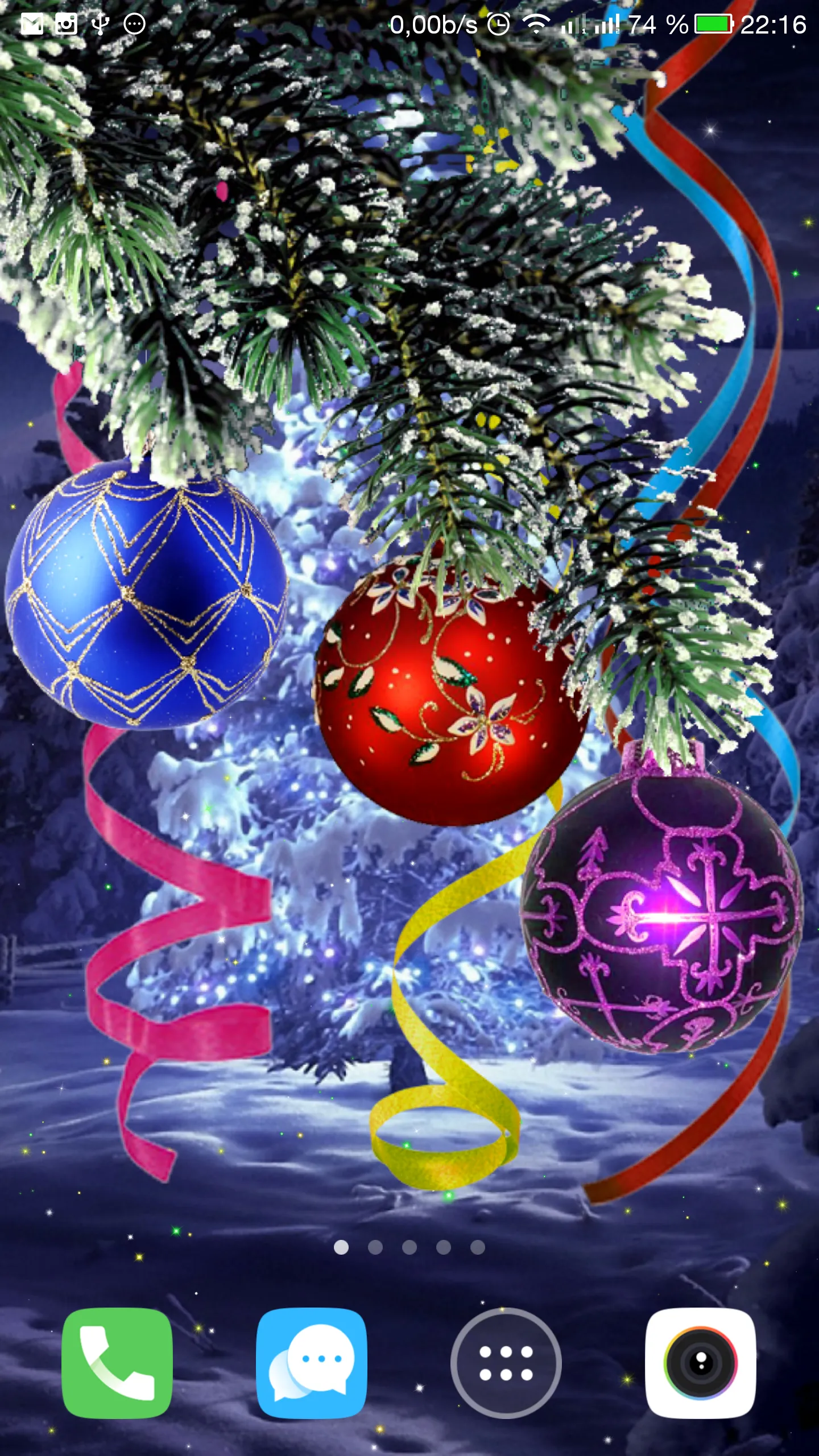 Christmas live wallpaper | Indus Appstore | Screenshot