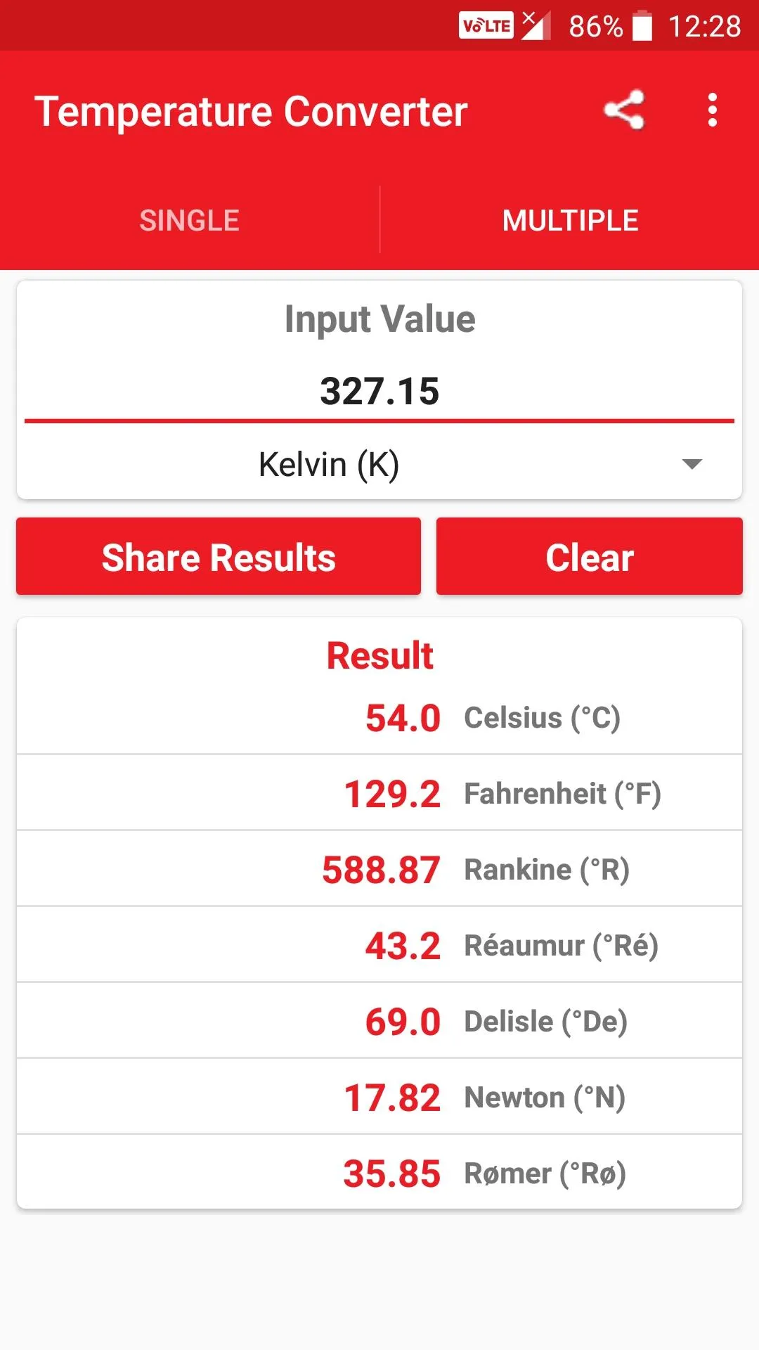 Temperature Converter(8 units) | Indus Appstore | Screenshot