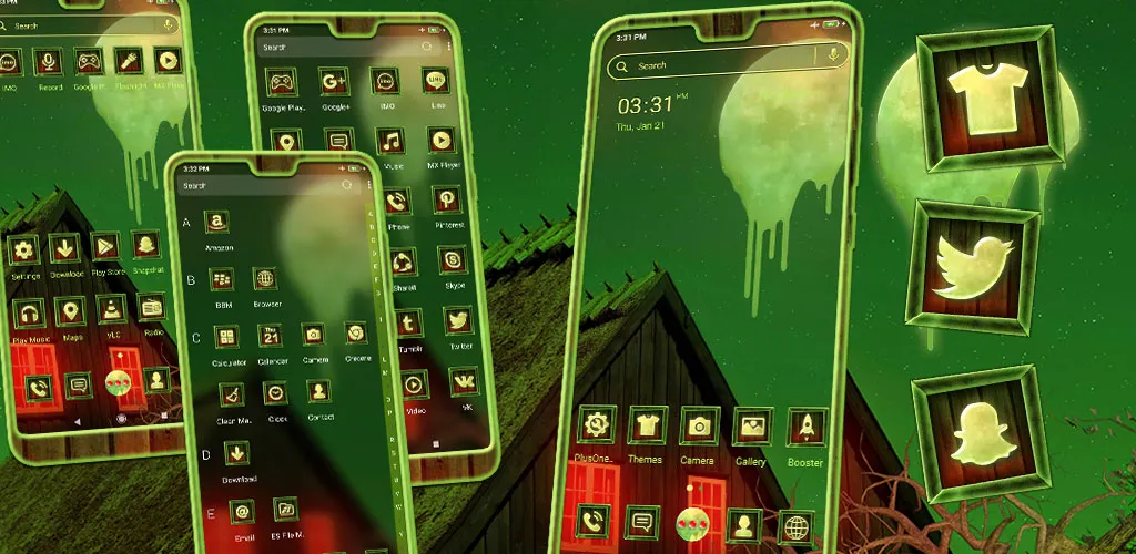 Melting Moon Launcher Theme | Indus Appstore | Screenshot