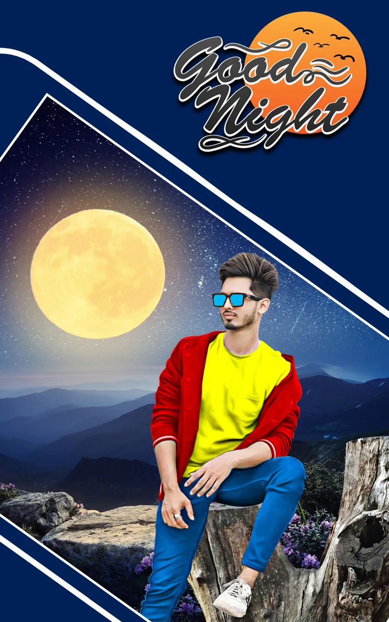 Night photo editor moon frames | Indus Appstore | Screenshot