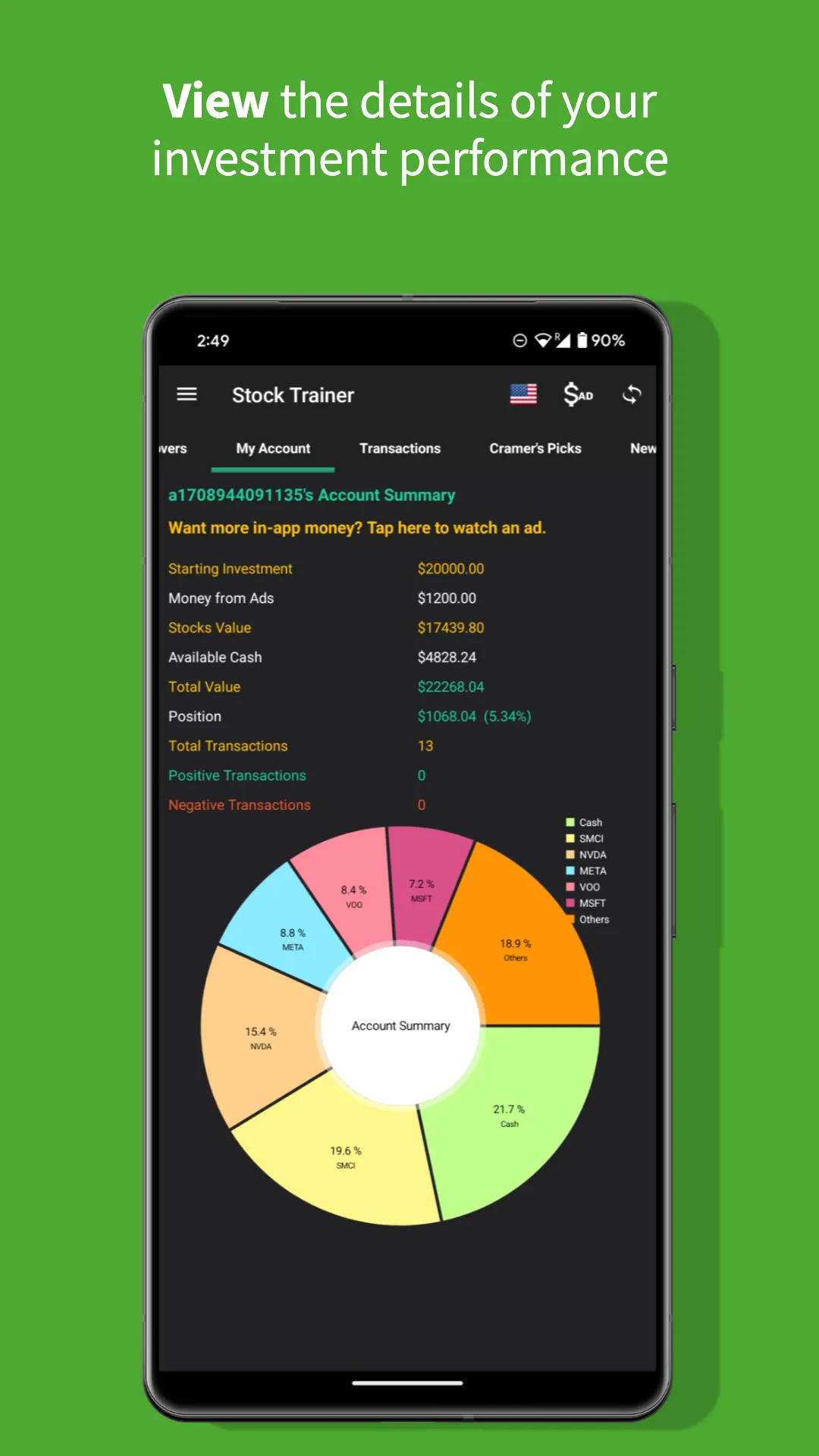 Stock Trainer: Virtual Trading | Indus Appstore | Screenshot