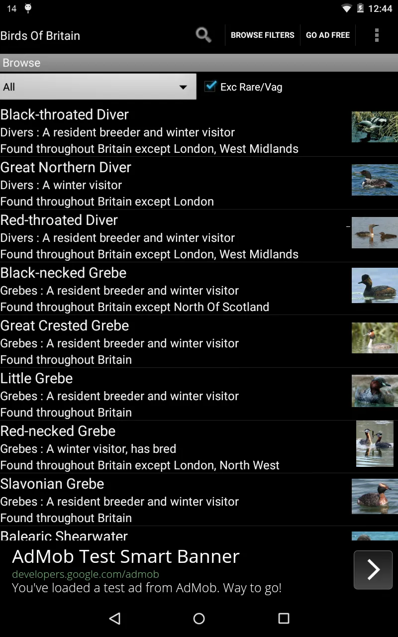 Birds Of Britain | Indus Appstore | Screenshot