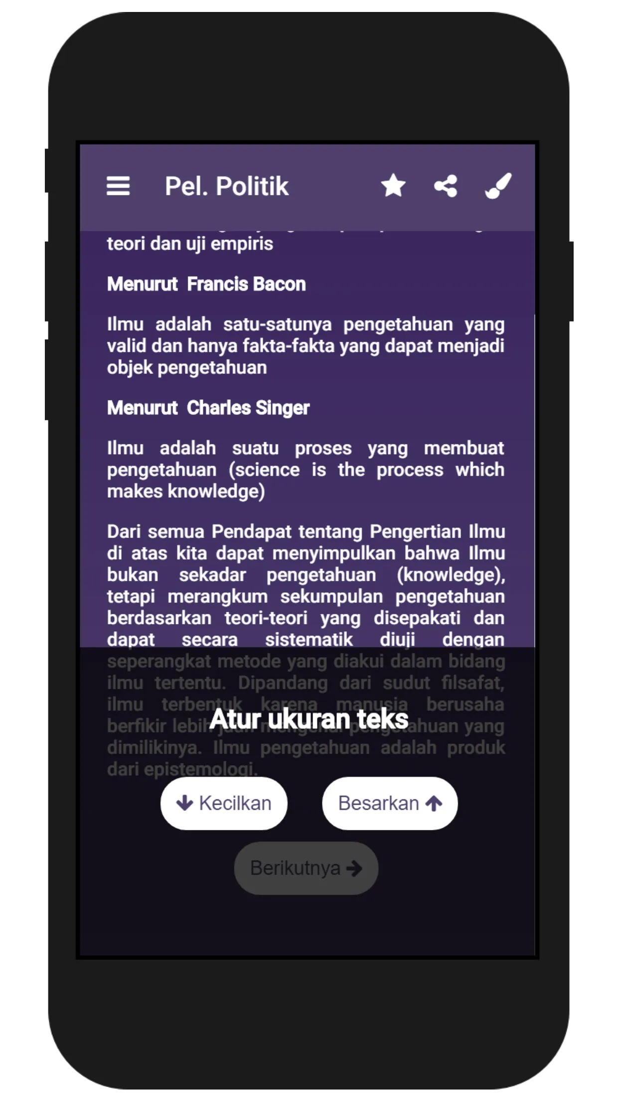 Indonesian Politic Lessons | Indus Appstore | Screenshot