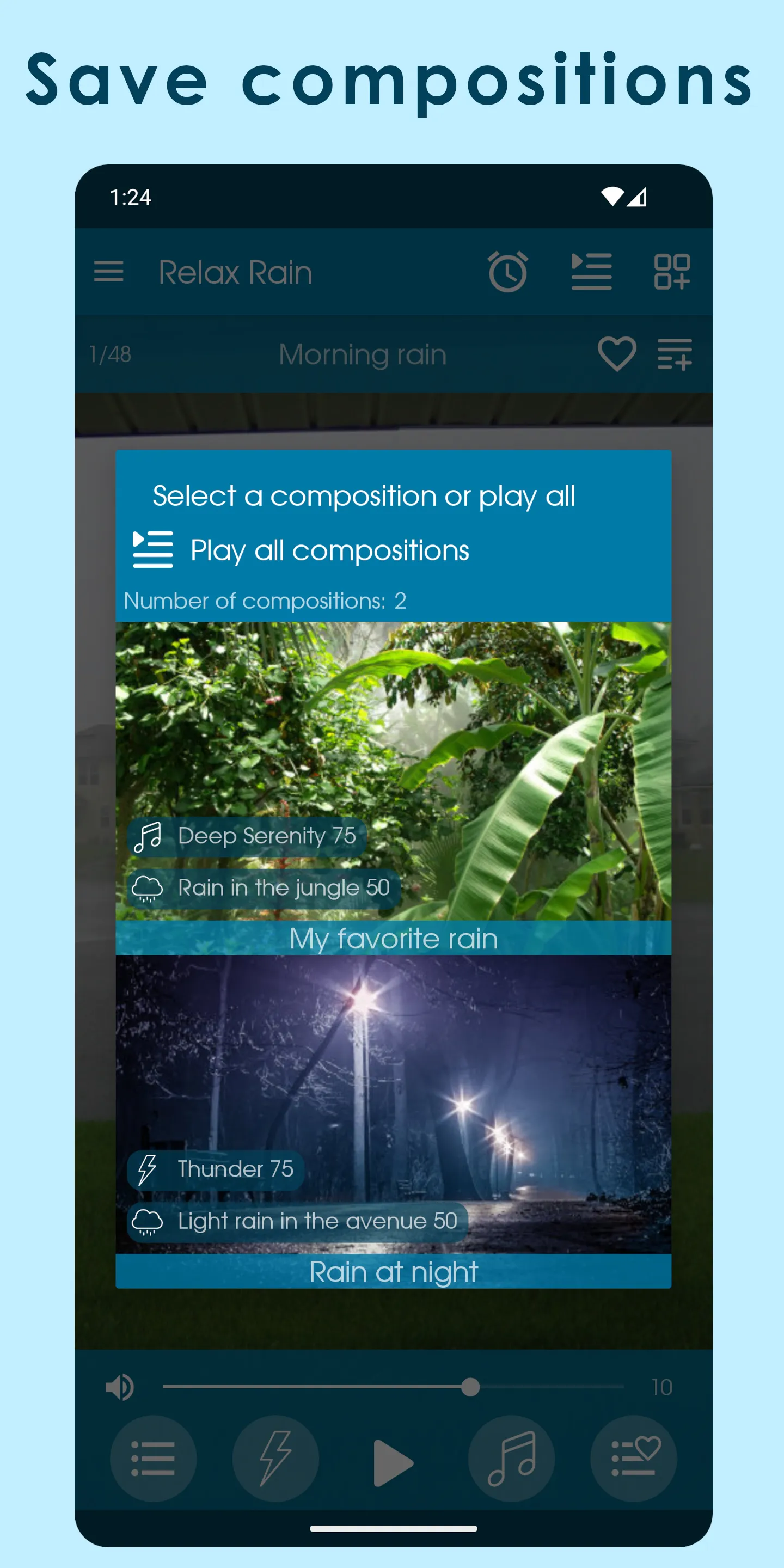 Relax Rain: sleep sounds | Indus Appstore | Screenshot