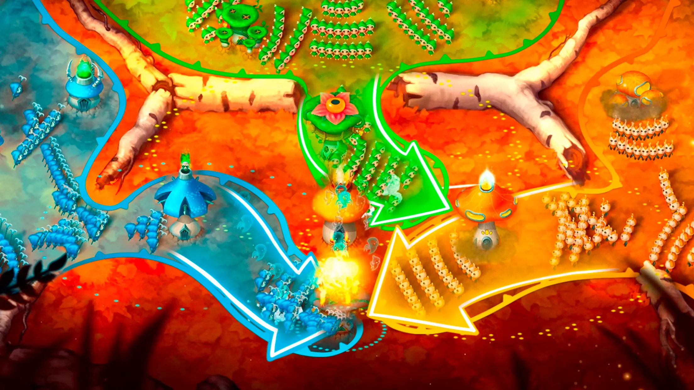 Mushroom Wars 2: RTS Strategy | Indus Appstore | Screenshot