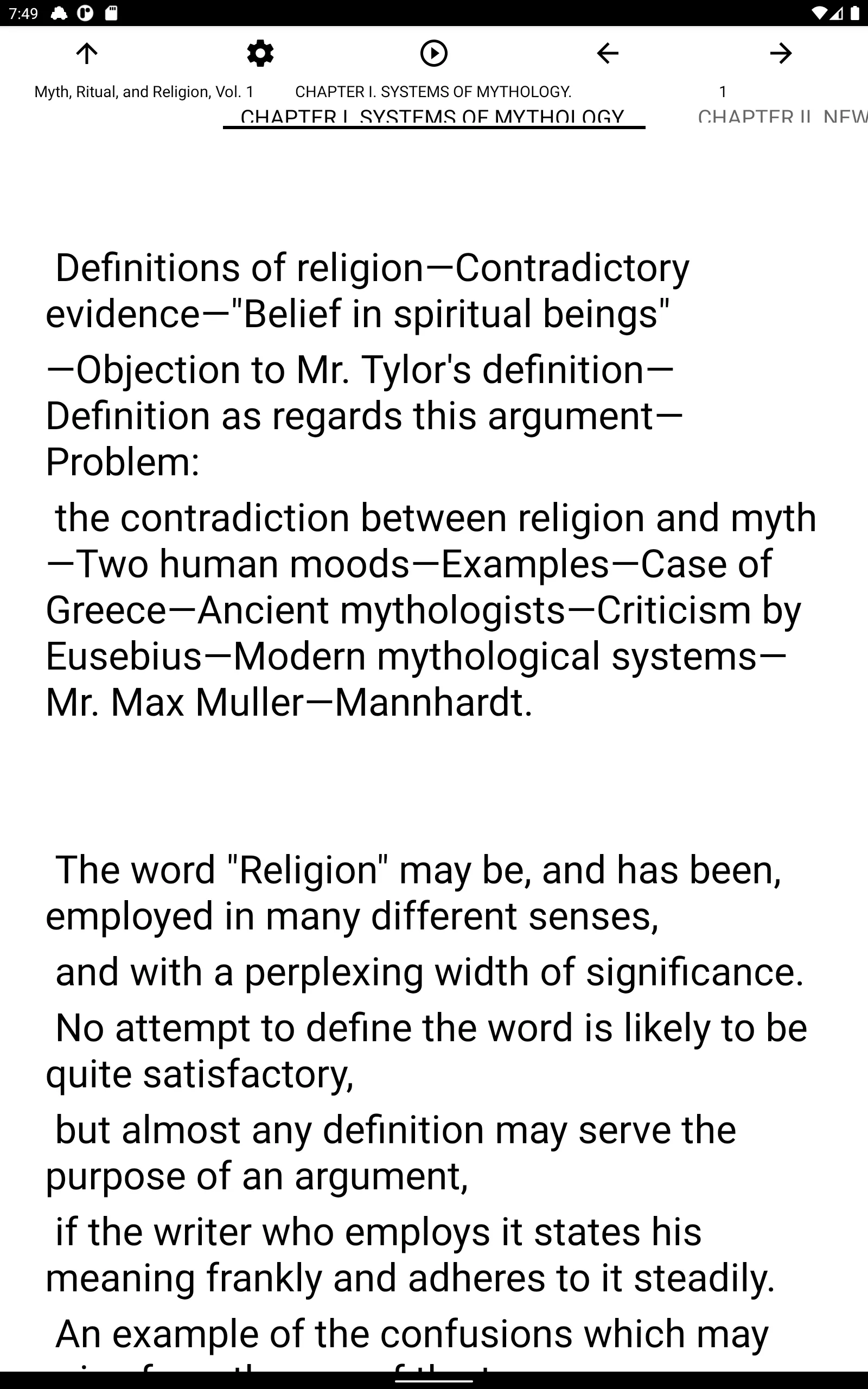 Book, Myth, Ritual, and Religi | Indus Appstore | Screenshot