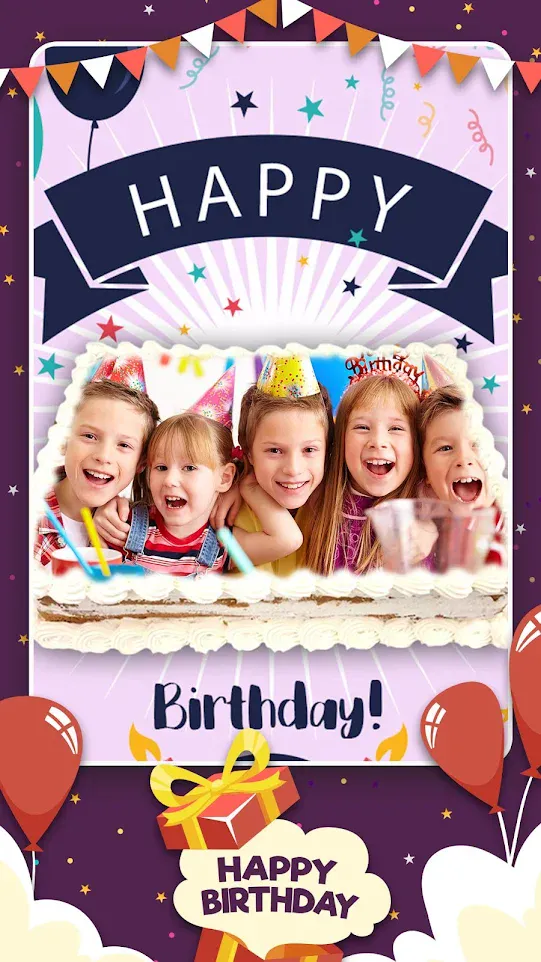 Photo On Birthday Cake | Indus Appstore | Screenshot