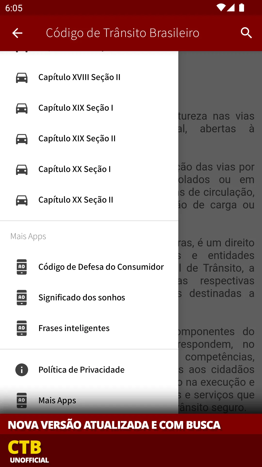 Código de Trânsito | Indus Appstore | Screenshot