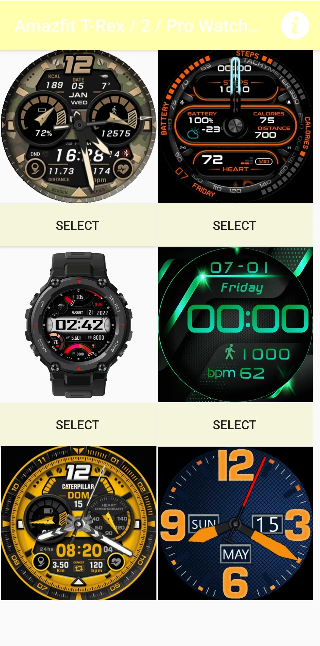 Amazfit T Rex / 2 / Pro WFace | Indus Appstore | Screenshot