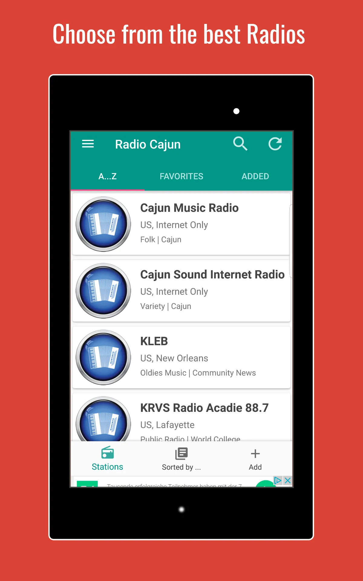 Cajun Music Radio | Indus Appstore | Screenshot