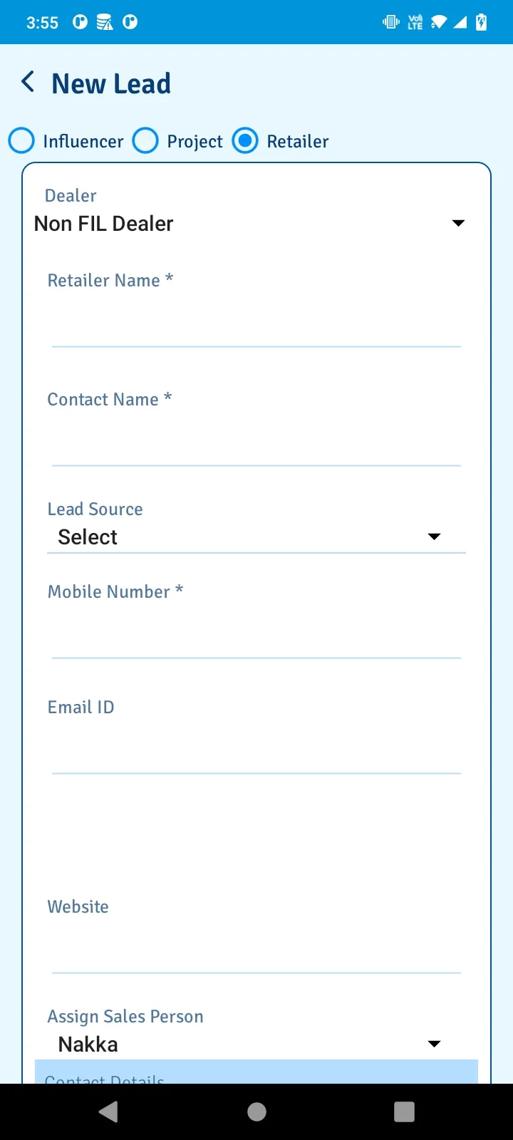 Finolex mSFA | Indus Appstore | Screenshot