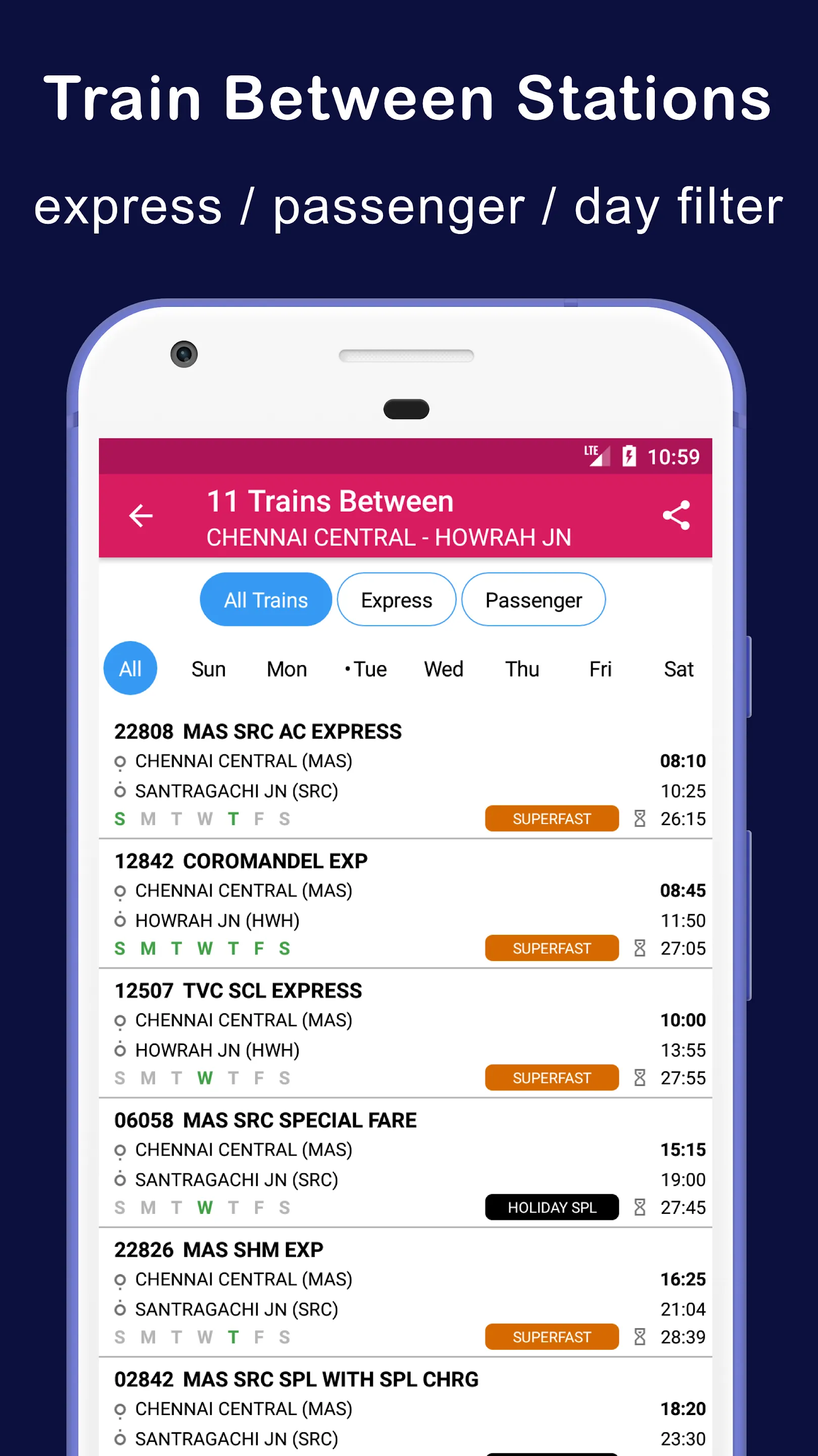 Indian Train Status - minits | Indus Appstore | Screenshot