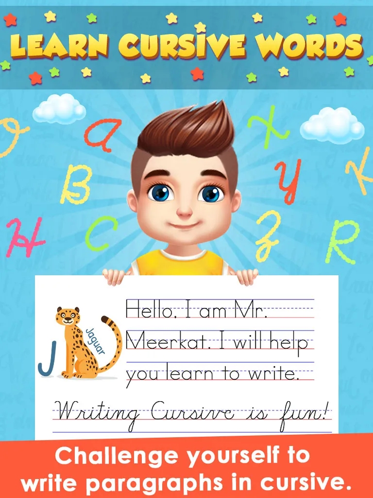 Learn Cursive Writing for Kids | Indus Appstore | Screenshot