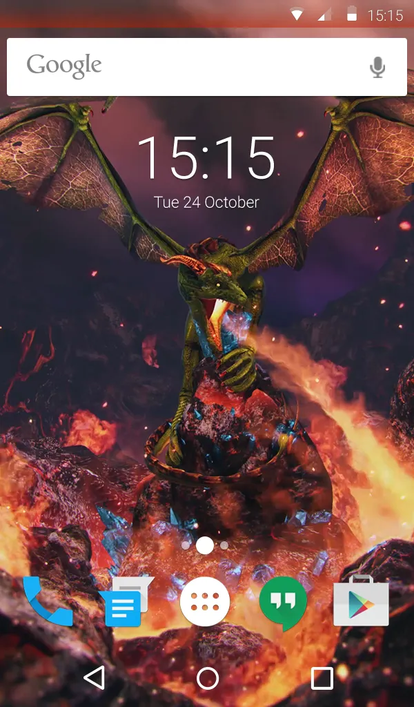 Dragon Fire Wallpaper Theme | Indus Appstore | Screenshot