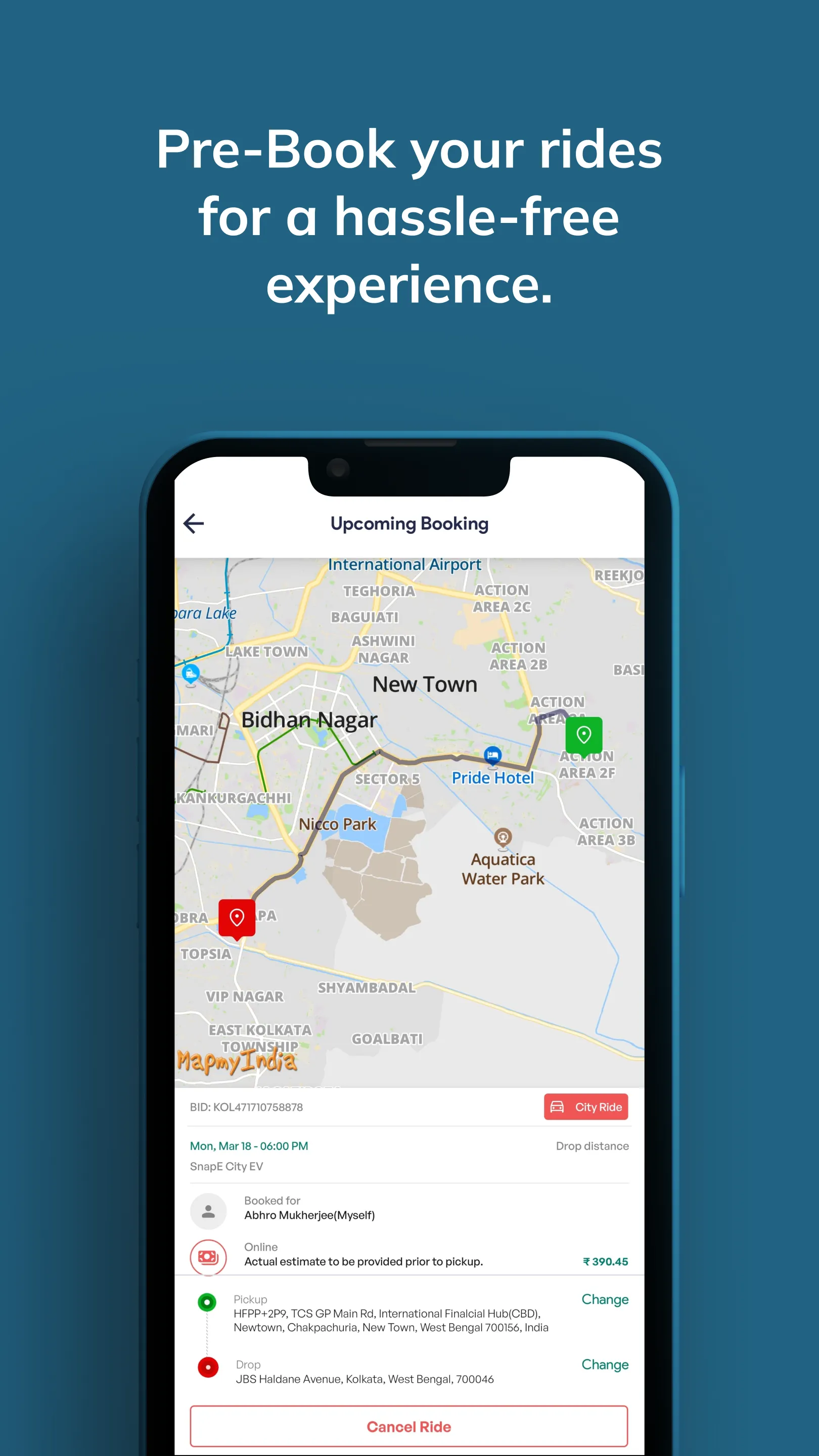SnapE Cabs | Indus Appstore | Screenshot
