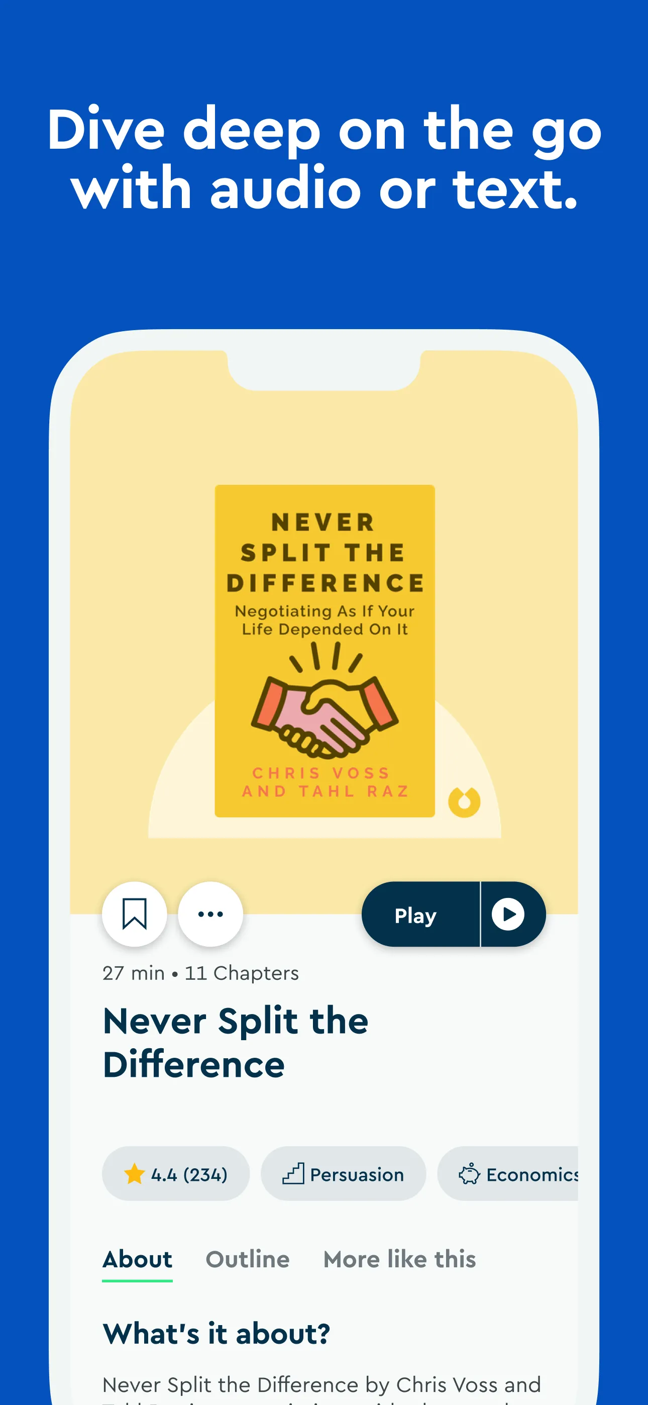 Blinkist: Book Summaries Daily | Indus Appstore | Screenshot