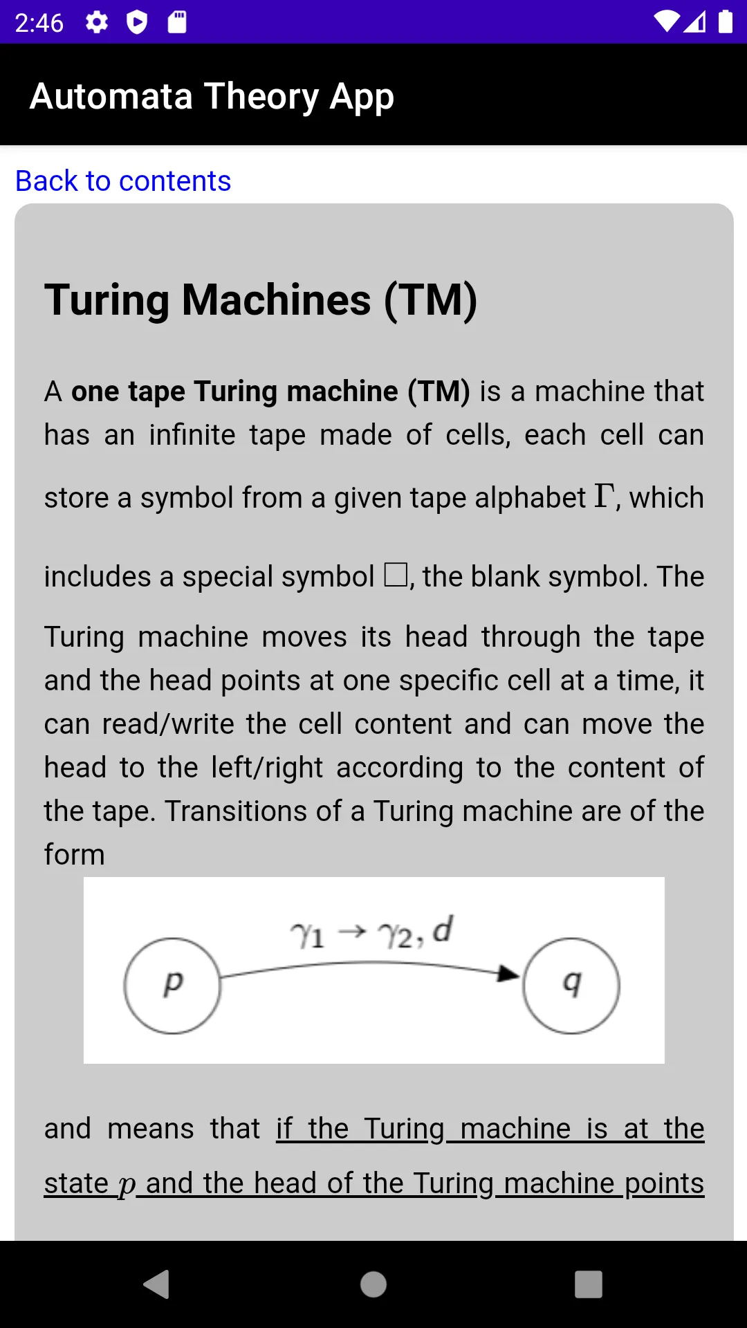 Automata Theory App | Indus Appstore | Screenshot