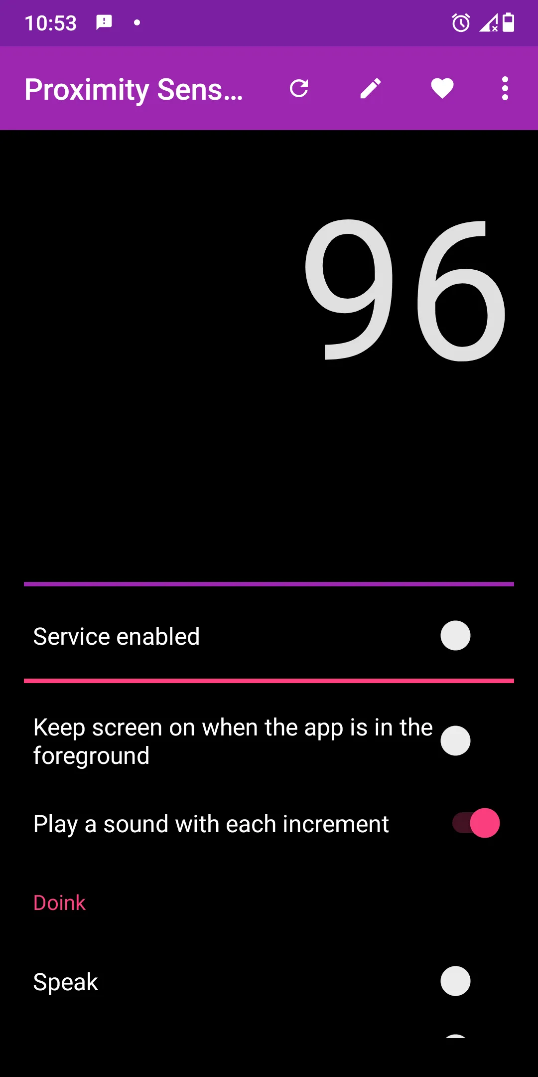 Proximity Sensor Counter | Indus Appstore | Screenshot