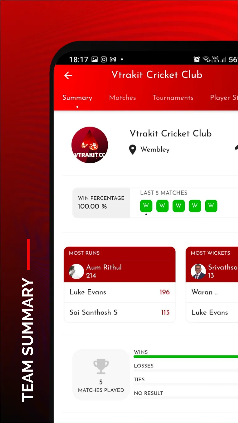 Cricket Scoring App by Vtrakit | Indus Appstore | Screenshot