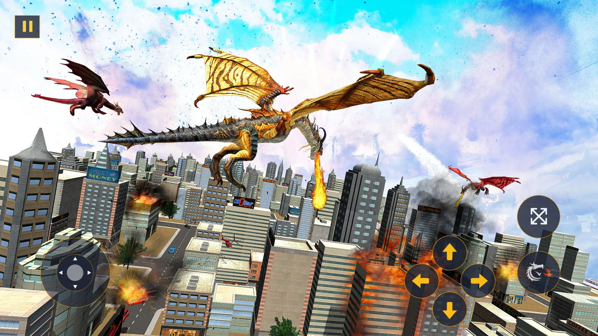 US Flying Dragon City Attack | Indus Appstore | Screenshot