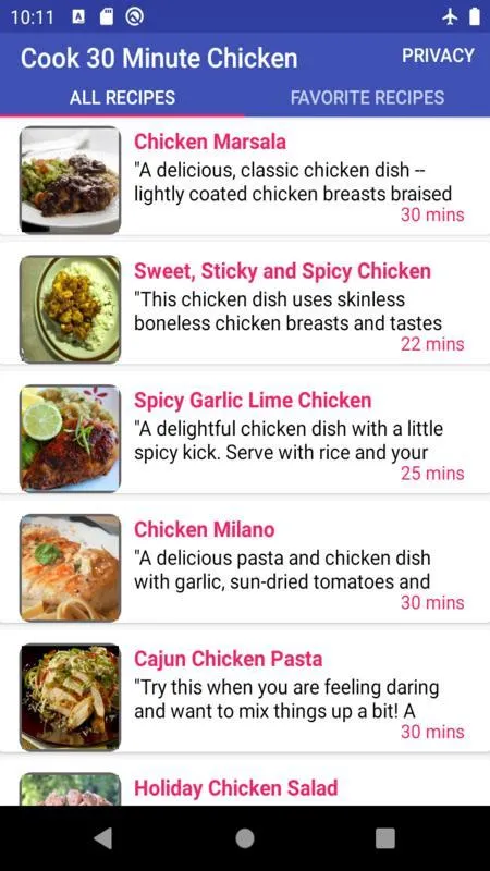 chicken n 30 mint: easy recipe | Indus Appstore | Screenshot