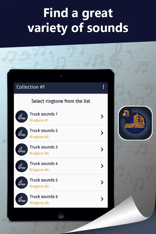 Trucks ringtones, truck sound | Indus Appstore | Screenshot