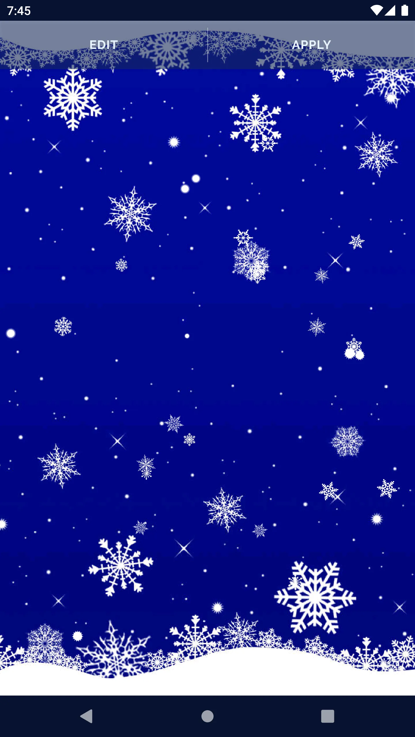 Ice Snowflakes Snow Wallpapers | Indus Appstore | Screenshot