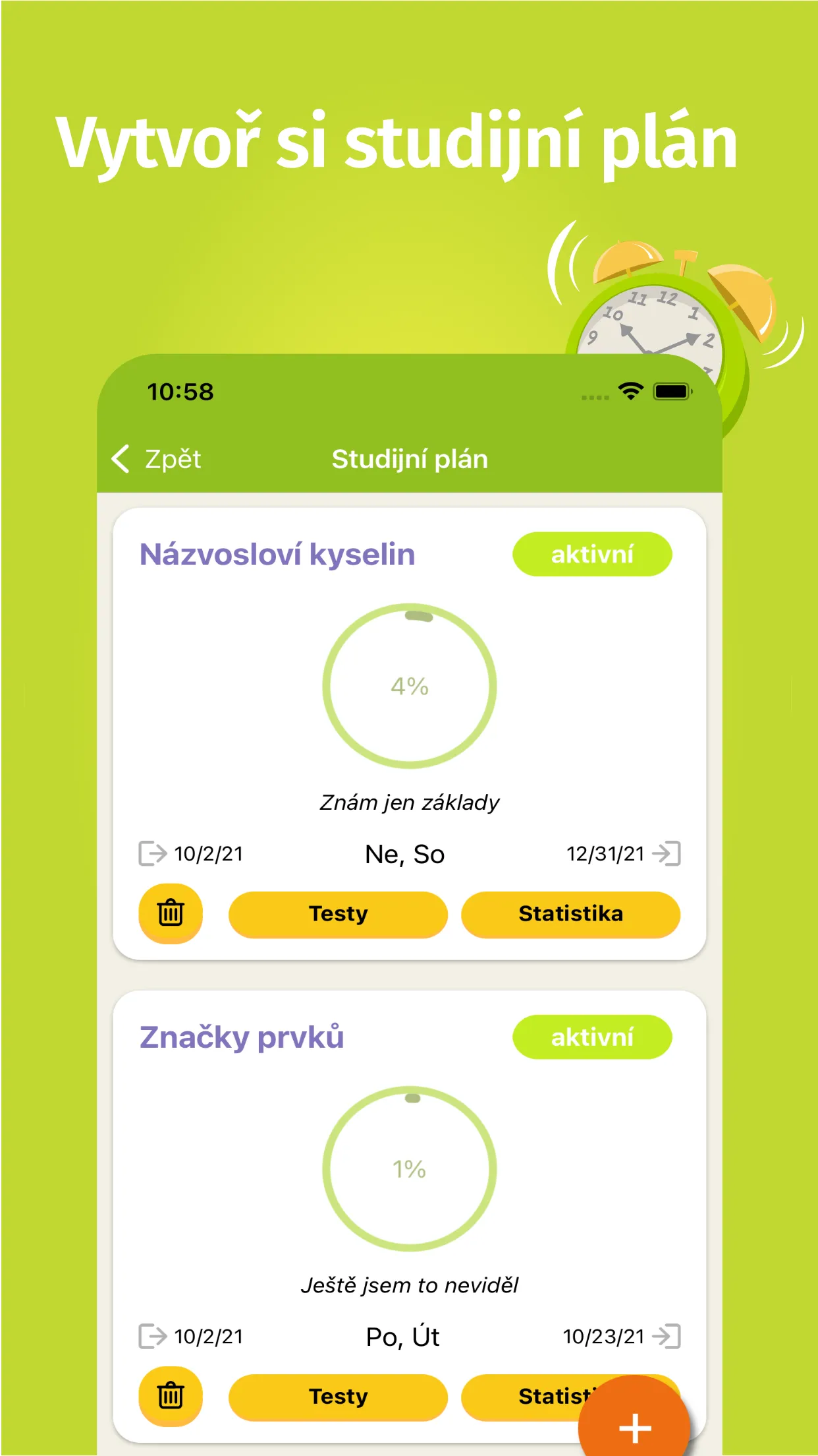 Chemie názvosloví a testy | Indus Appstore | Screenshot