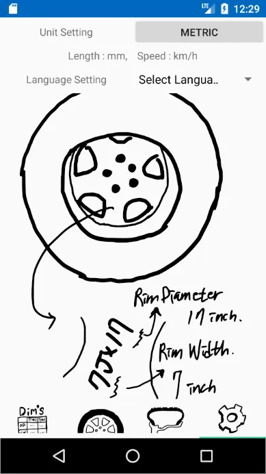 TireSize - Wheel&Tire Size, Di | Indus Appstore | Screenshot