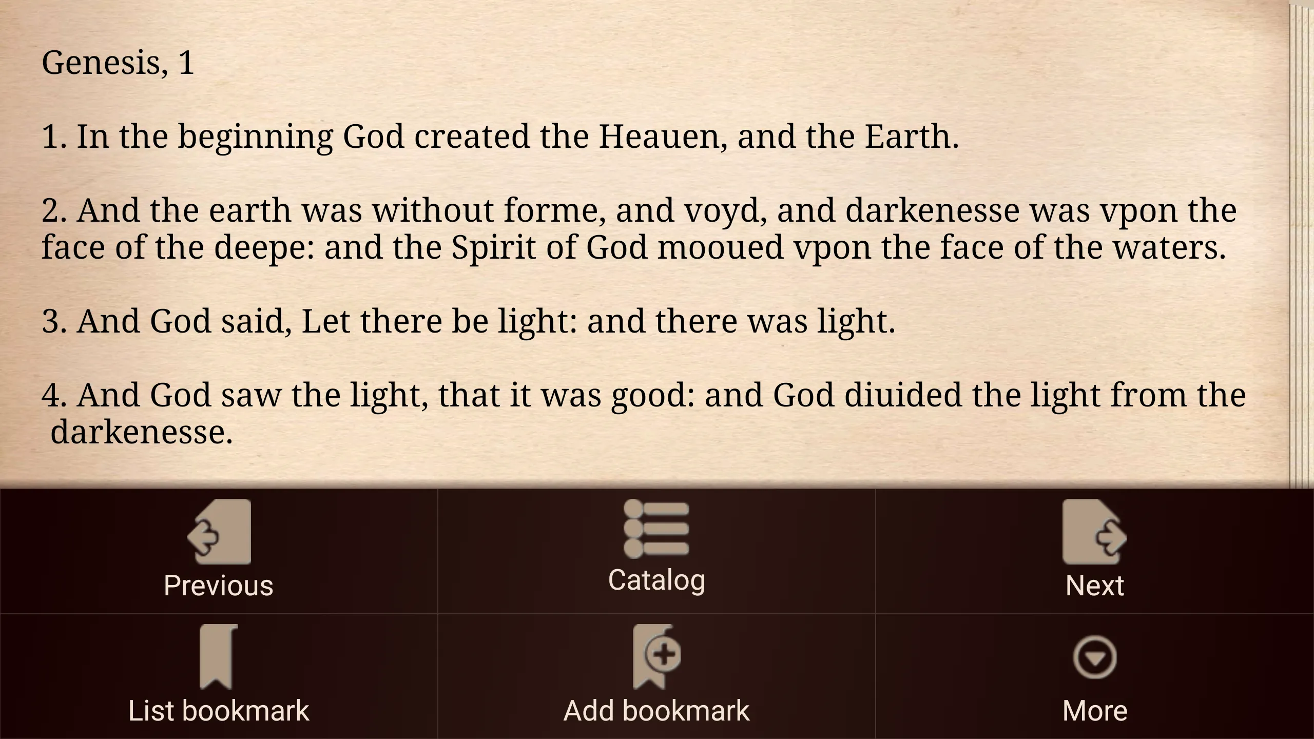 1611 King James Bible Version | Indus Appstore | Screenshot