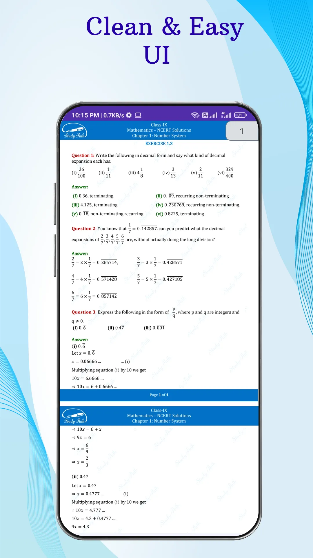 Class 9 Books & Solutions | Indus Appstore | Screenshot