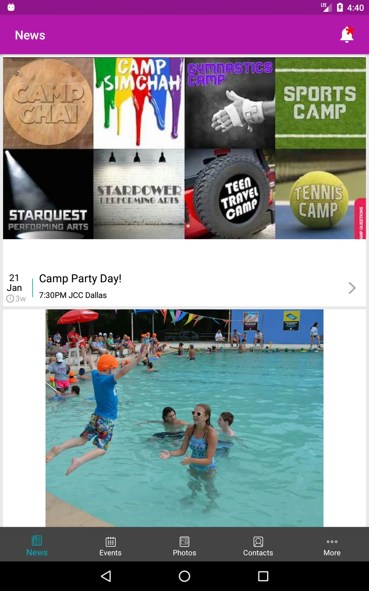 Dallas J Summer Camps | Indus Appstore | Screenshot