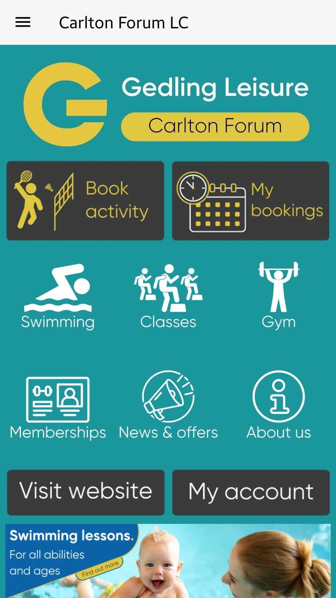 Gedling Leisure – Get Active | Indus Appstore | Screenshot