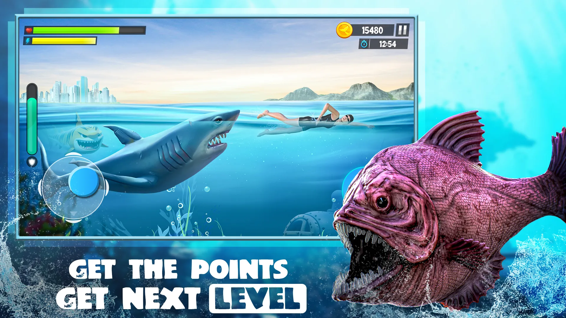 Shark Attack: Hungry Fish Game | Indus Appstore | Screenshot