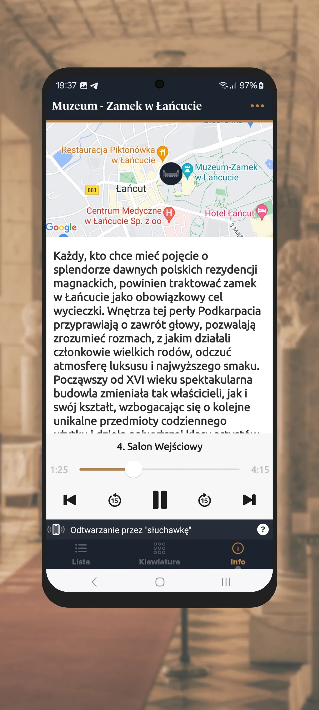 Muzeum-Zamek w Łańcucie | Indus Appstore | Screenshot